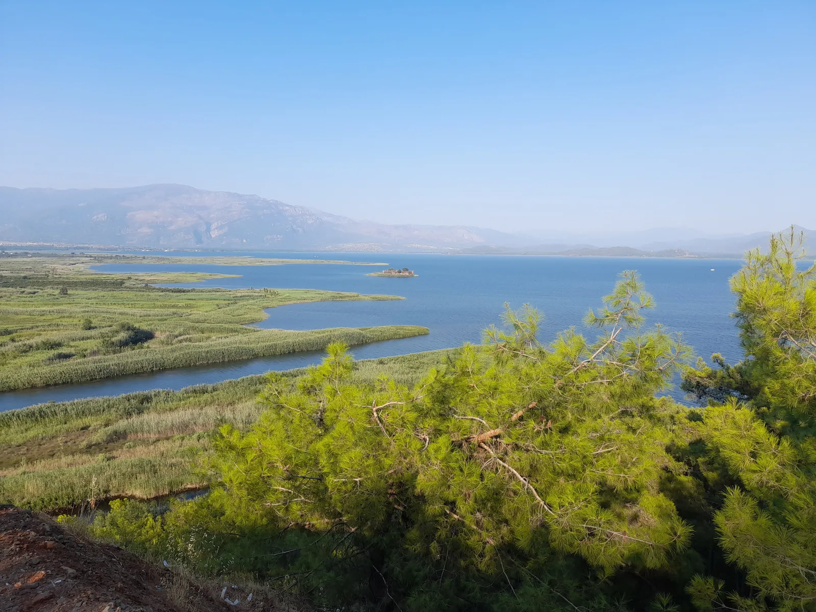 Akyaka — Gökova körfezi, sazlıklar ve çam ormanı